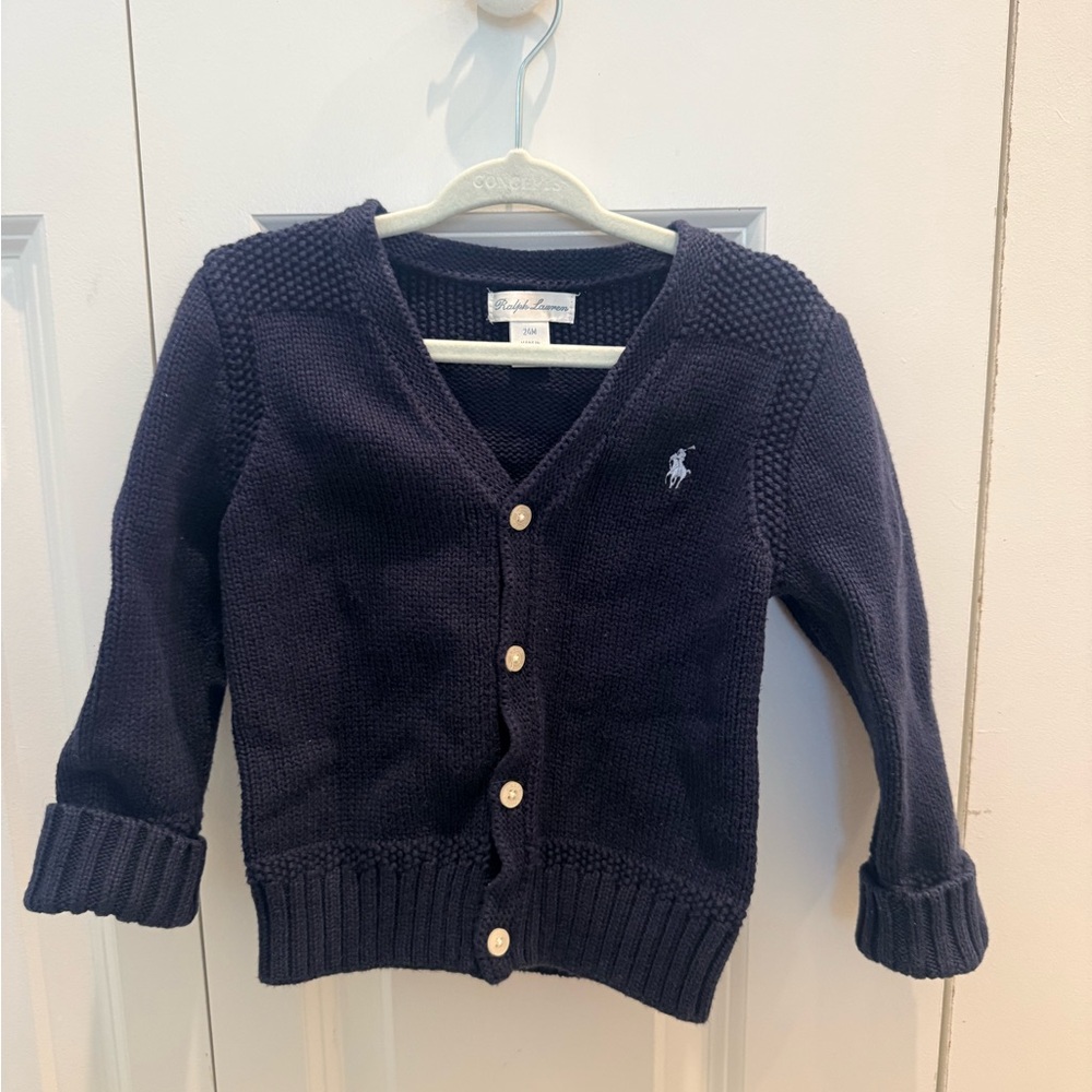 Ralph Lauren Navy Kids Cardigan 24 mo